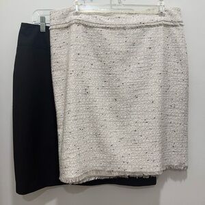 Pair of 2 Nice Lined Straight Pencil Skirts, Size 14, EC